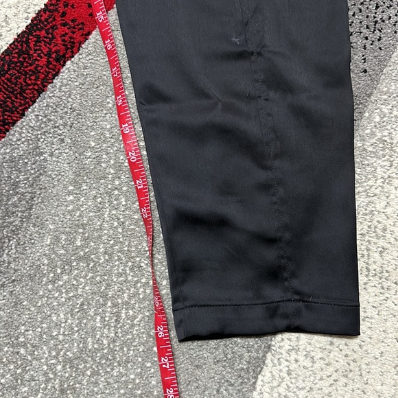 NWT WHBM Belted Tapered Utility Trouser Black Satin - Picture 6 of 8